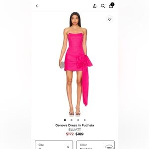 Elliatt Genova Strapless Mini Dress